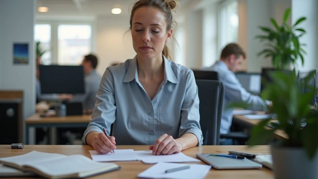 Professioneller Arbeitsplatz mit Zeitmanagement-Tools und Produktivitäts-Planern